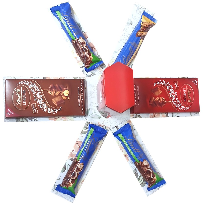 Sweet Swiss Dreams 1-layer chocolate gift box | Pop-Up Gift Hamper