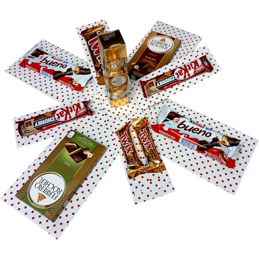 Luxe Love | 2-layer Luxe Chocolate Explosion Box | Pop-Up Gift Hamper