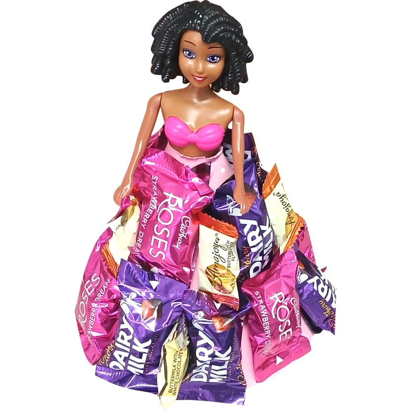 Sweet Mermaid 2-layer toy and chocolate gift box | Pop-Up Gift Hamper