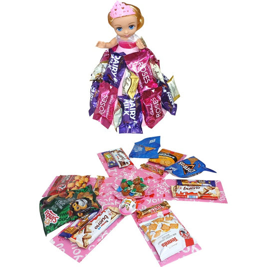 Sweet Princess 2-layer toy and chocolate gift box | Pop-Up Gift Hamper