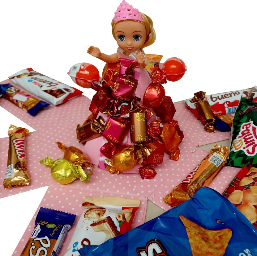 Sweet Princess | 2-layer toy and chocolate gift box | Gift Hamper