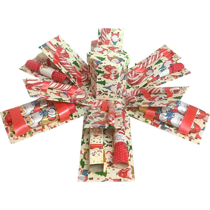 Sweet Christmas 3 Layer Explosion Box | Pop-Up Gift Hamper