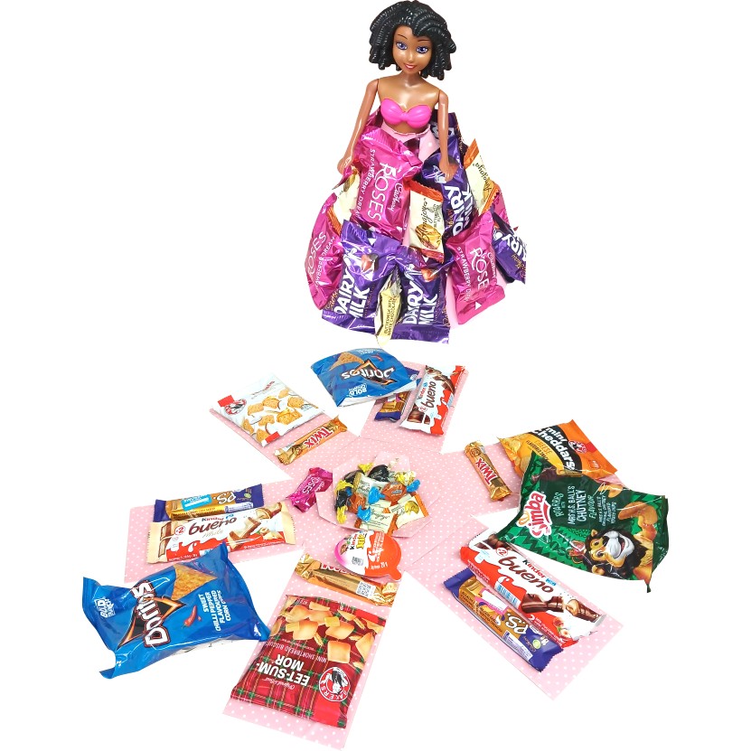 Sweet Mermaid 2-layer toy and chocolate gift box | Pop-Up Gift Hamper