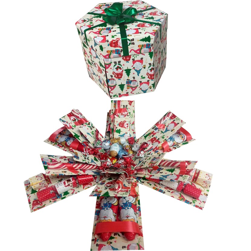 Sweet Christmas 3 Layer Explosion Box | Pop-Up Gift Hamper