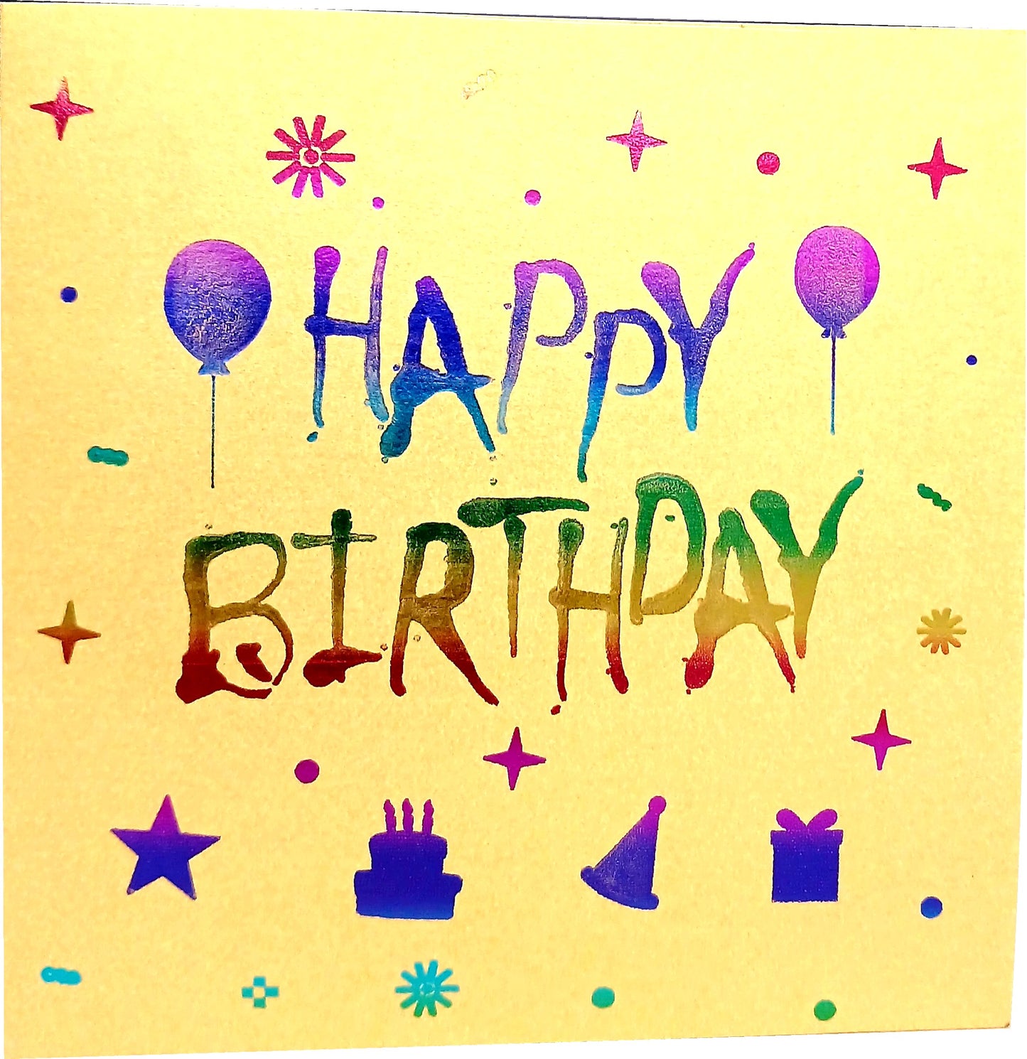 Circular Happy Birthday 3D Pop-Up Greetings Card