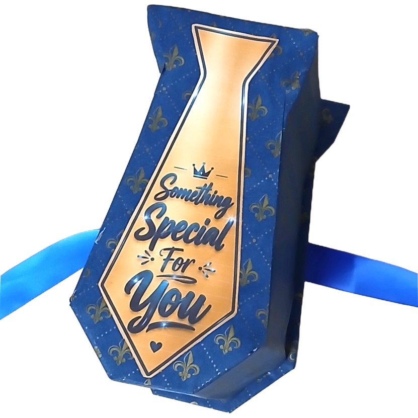 Necktie-Shaped Explosion Box | Gift For Him Hamper | Pop Up Love