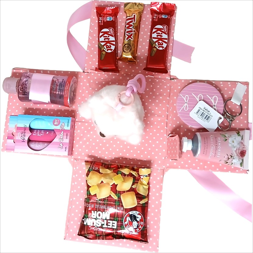 Flower-Shaped Explosion Box | Gift For Her Hamper | Pop Up Love