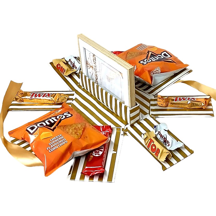 Oval-Shaped Explosion Box | Congratulations Gift | Pop Up Love