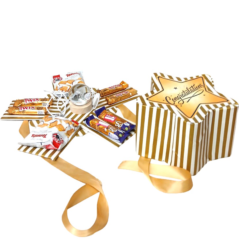 Star-Shaped Explosion Box | Congratulations Gift Hamper| Pop Up Love
