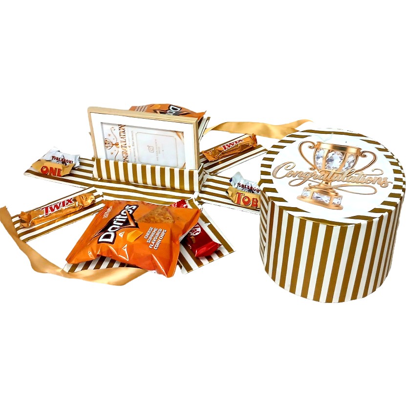 Oval-Shaped Explosion Box | Congratulations Gift | Pop Up Love