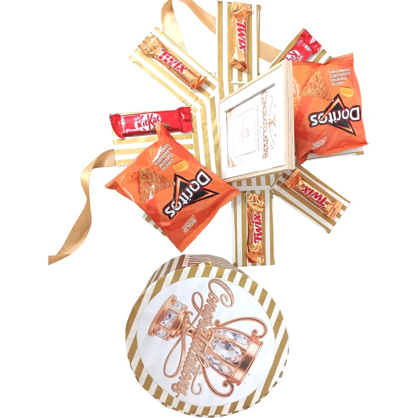 Oval-Shaped Explosion Box | Congratulations Gift | Pop Up Love