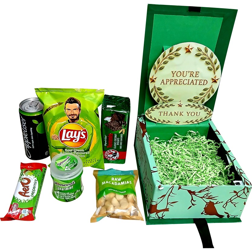 Thank you glow| 3D LED Reveal Gift Hamper |Snacks & Refreshment | Pop-Up Love