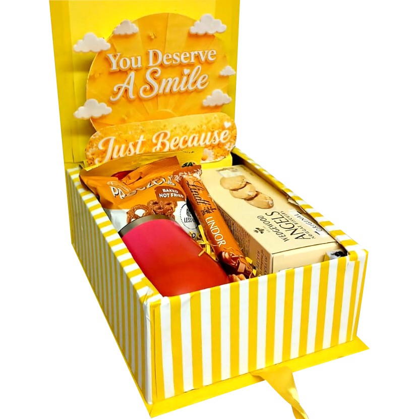 Just Because Glow | 3D LED Reveal Gift Hamper | Mug & Treats | Pop-Up Love
