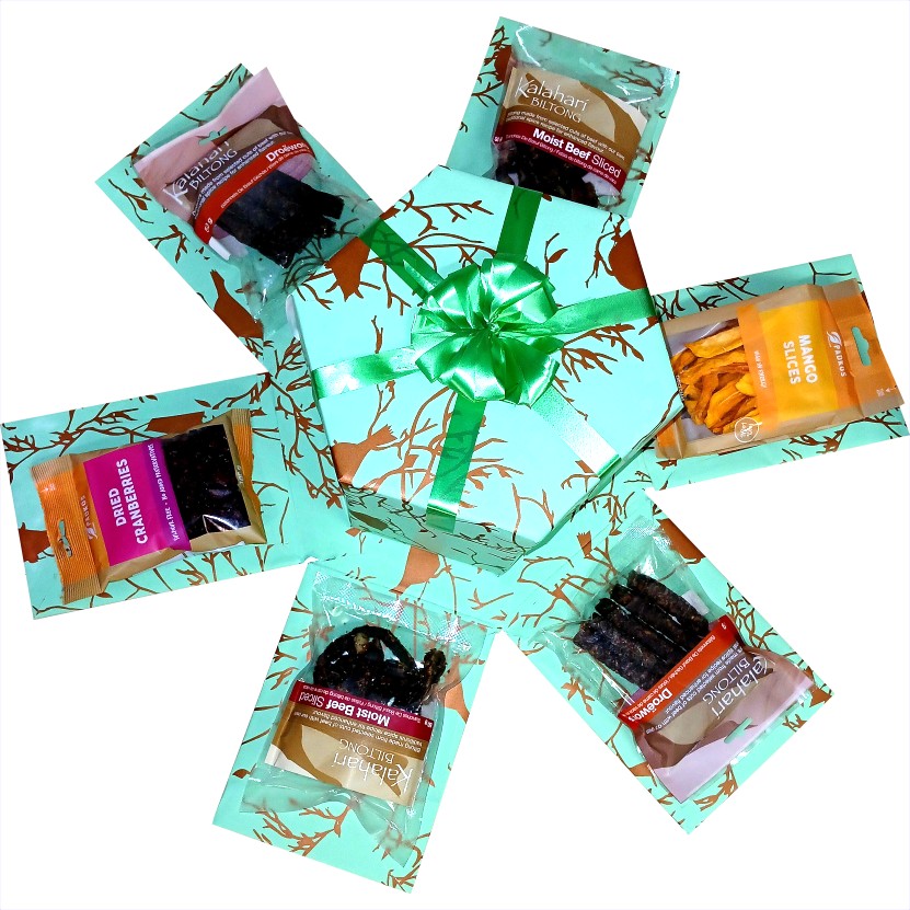 Biltong and Savoury Snacks Explosion Box | Pop-Up Gift Hamper