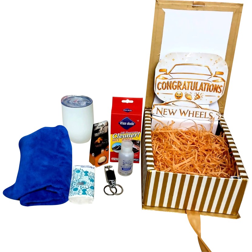 New Car Glow | 3D LED Reveal Gift Hamper | Car Care & Accessories | Pop-Up Love