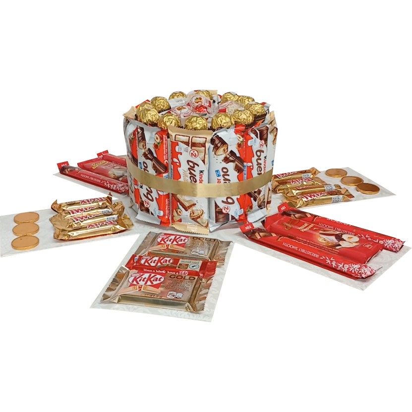 Sweet Elegance | 3 Layer Chocolate Tower Explosion Box | Gift Hamper