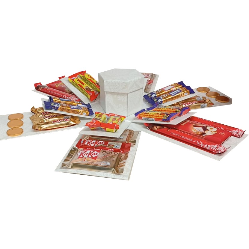 Sweet Elegance | 3 Layer Chocolate Tower Explosion Box | Gift Hamper