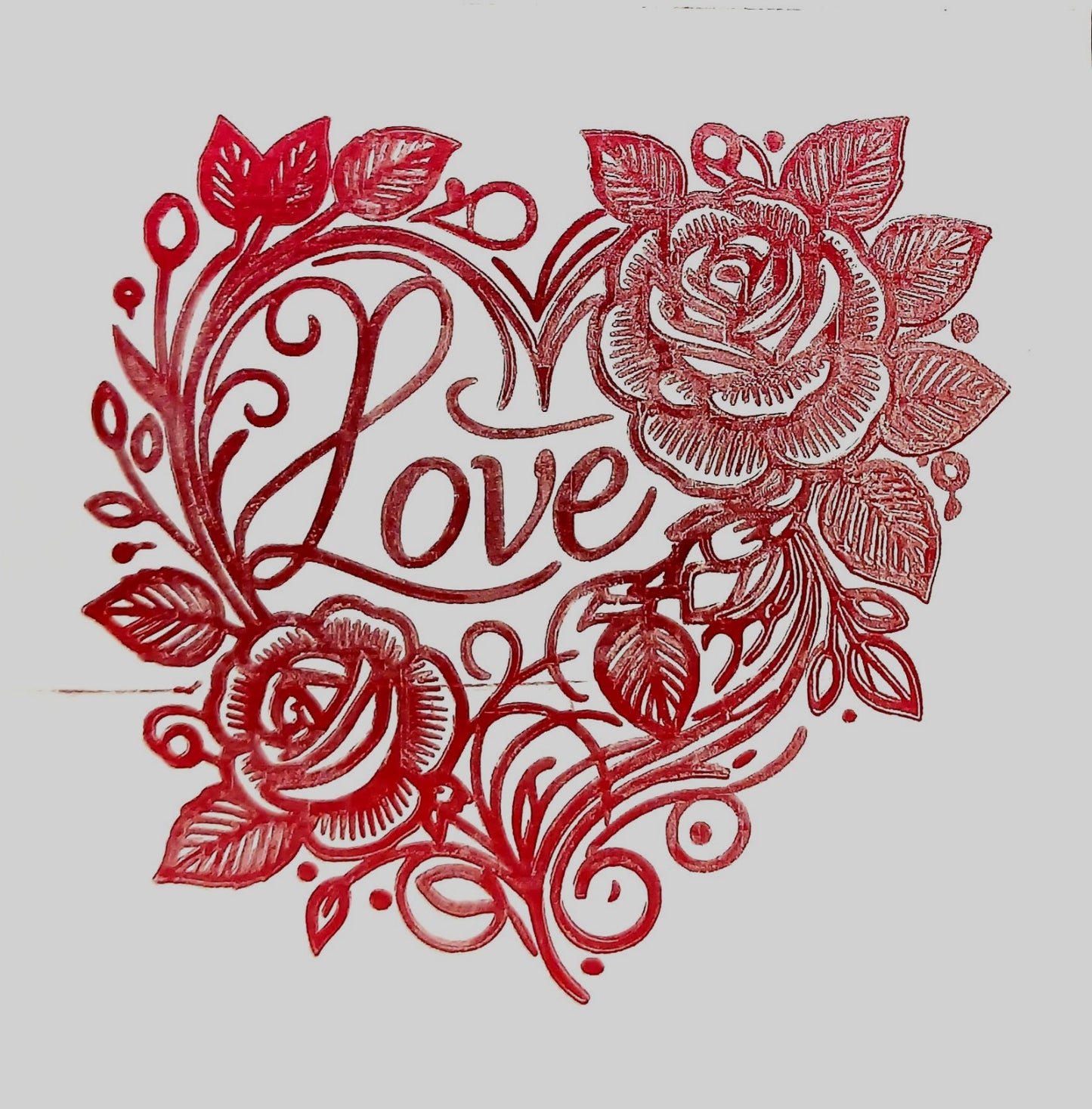 Love You In Floral Hearts 3D Pop-Up Greetings Card