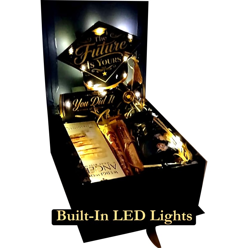 Graduation Glow| 3D LED Reveal Gift Hamper | Celebration Treats | Pop-Up Love